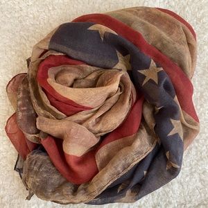 Versatile American Flag Scarf